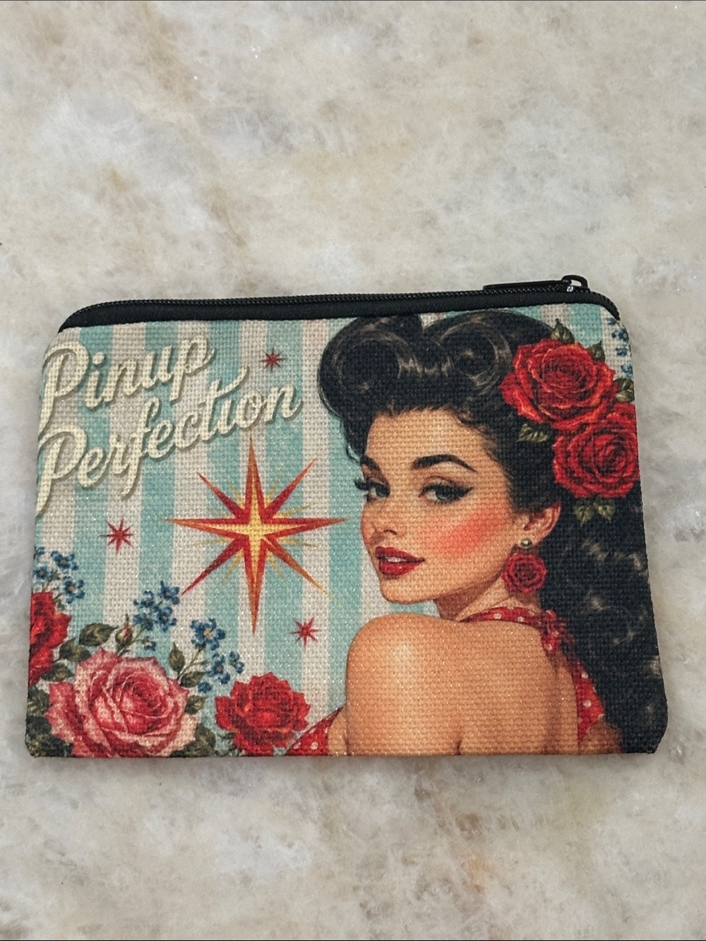 Pinup Perfection Vintage-Style Toiletry Pouch – Multi-Color